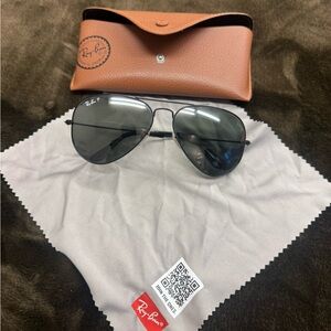 Ray-Ban Blue and Black Aviator Sunglasses
